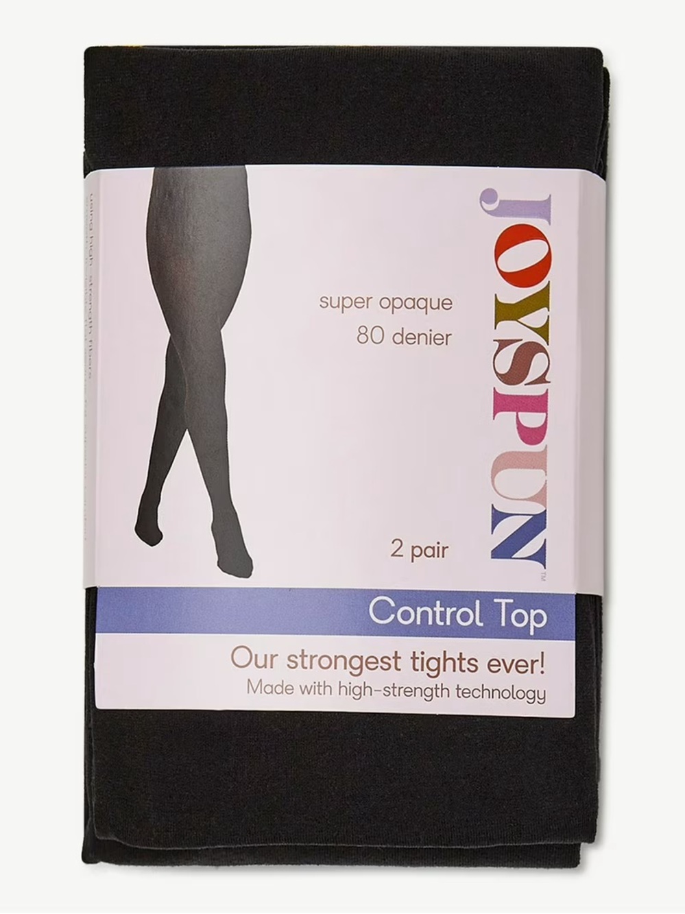 2-pack of Joyspun Control Top Super Opaque Tights